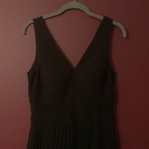 XSCAPE black formal gown. Size 8. Pleated skirt.